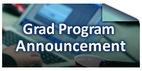 Grad Program Announcement