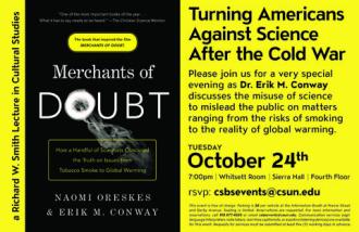 Merchants of Doubt: A Richard Smith Lecture in Cultural Studies event poster