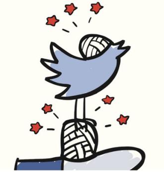 Illustration of a bird representing social media. 