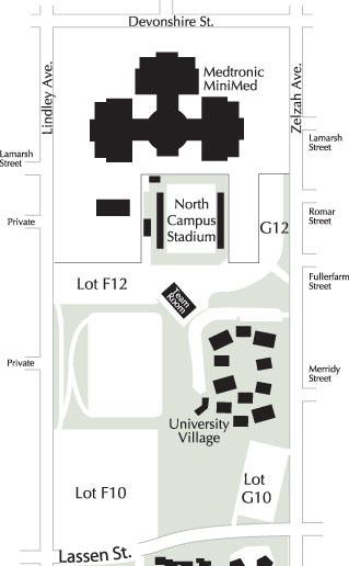 North Campus Map California State University Northridge