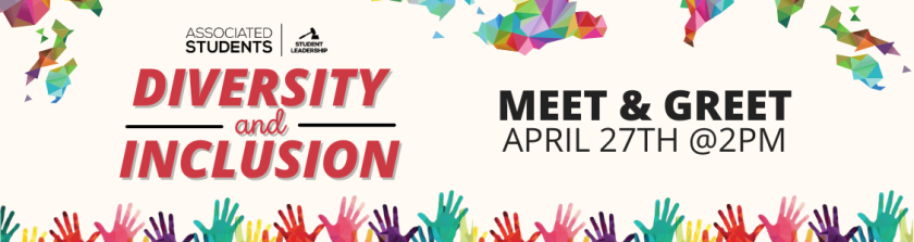Diversity and Inclusion Meet and Greet April 27th at 2pm
