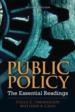 Book cover for &quot;Public Policy: The Essential Readings&quot; by Stella Theodoulou and Matthew Cahn