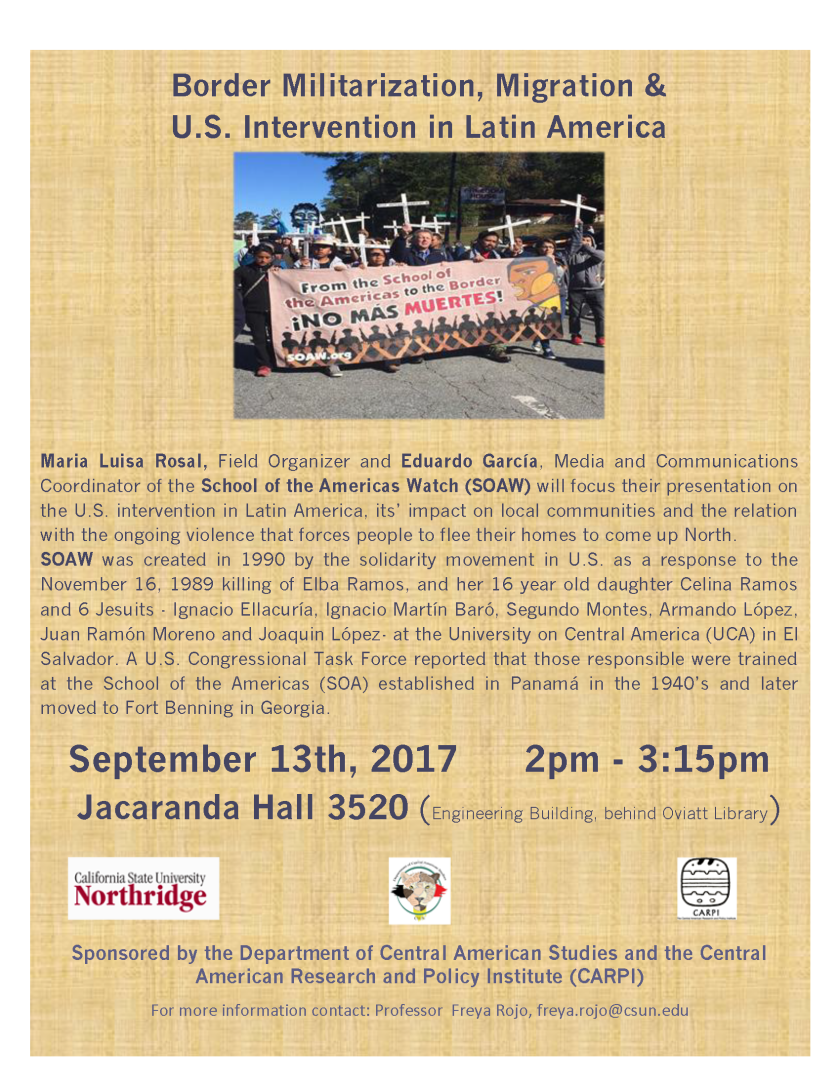 flyer for event on 09/13/17