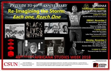 Africana Studies Week Flyer