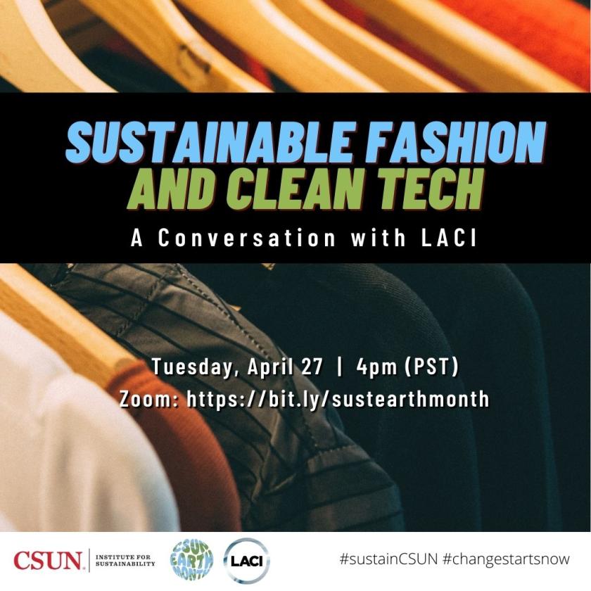 LACI sustainable fashion flyer
