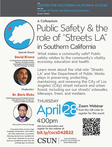 Public Safety and the role of Streets LA in Southern California