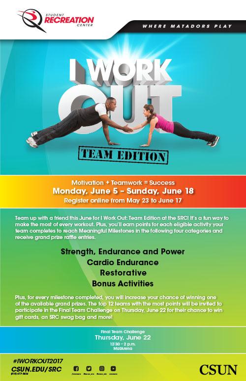 I WORK OUT Team Edition | June 5 - June 18