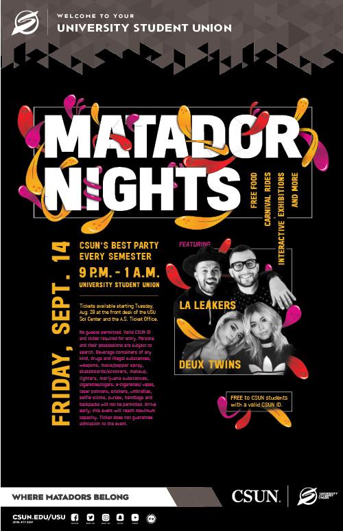 USU Matador Nights Fall 2018