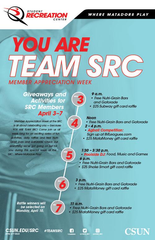 Member Appreciation Week at SRC | April 3 - 7