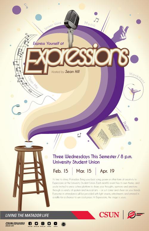 Express yourself at &quot;Espressions&quot;: Selected Wednesdays this semester @ 8 p.m