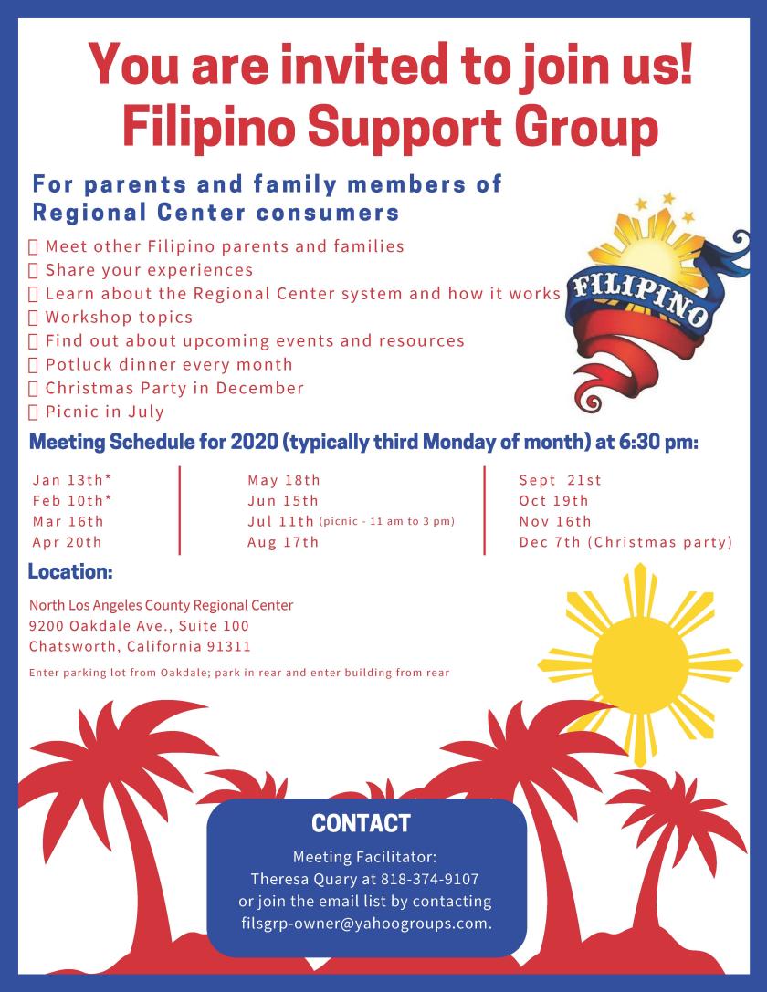 Filipino Support Group Flyer