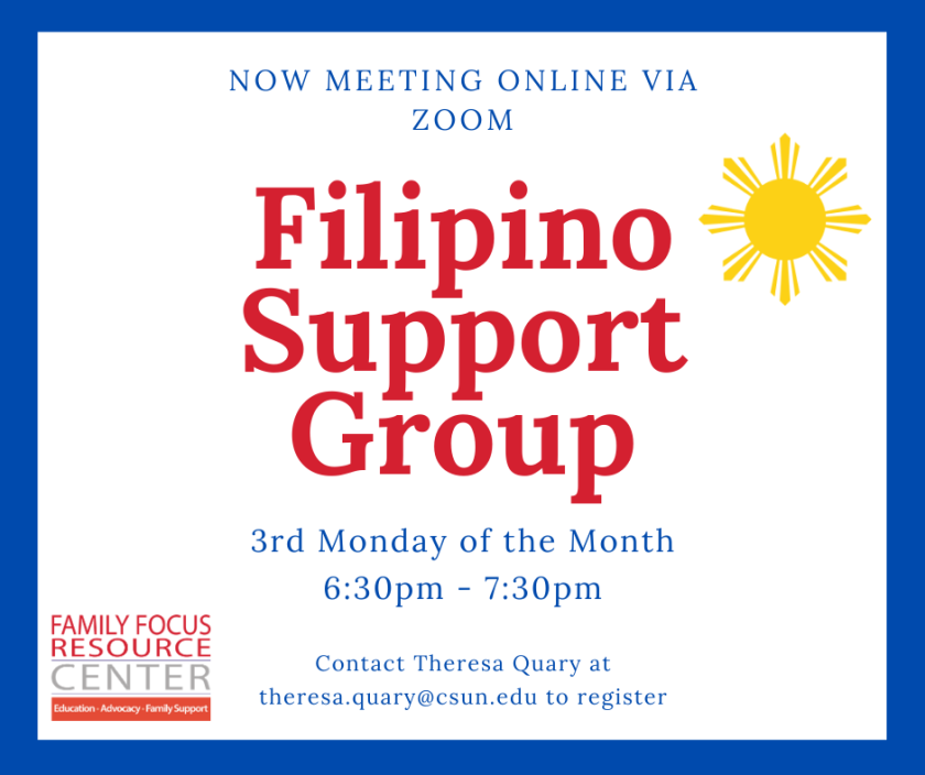 filipino support group via Zoom