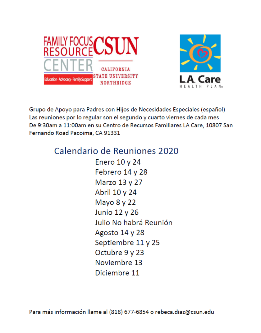 LA Care_2020 Schedule