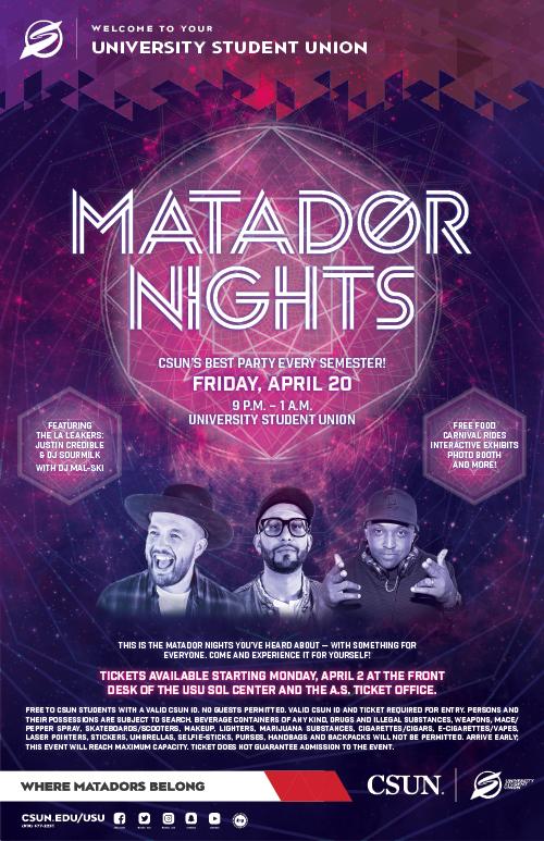 Matador Nights Spring 2018