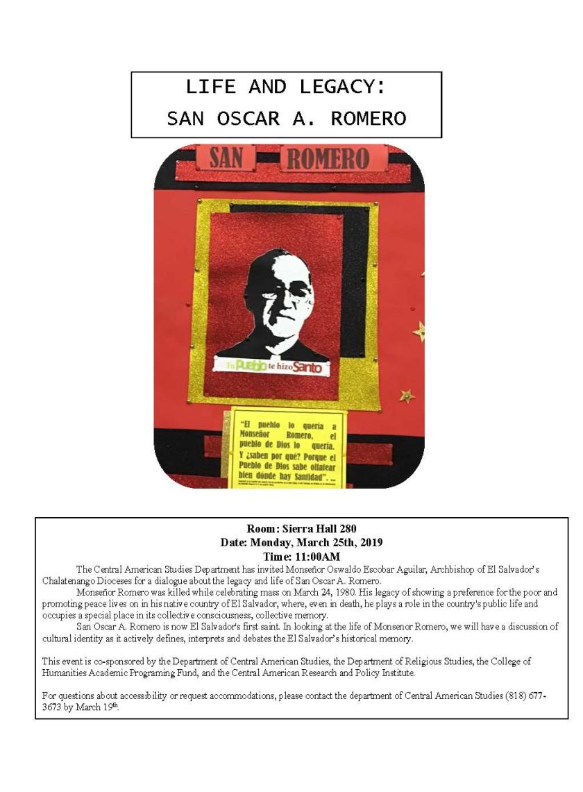 Oscar Romero event