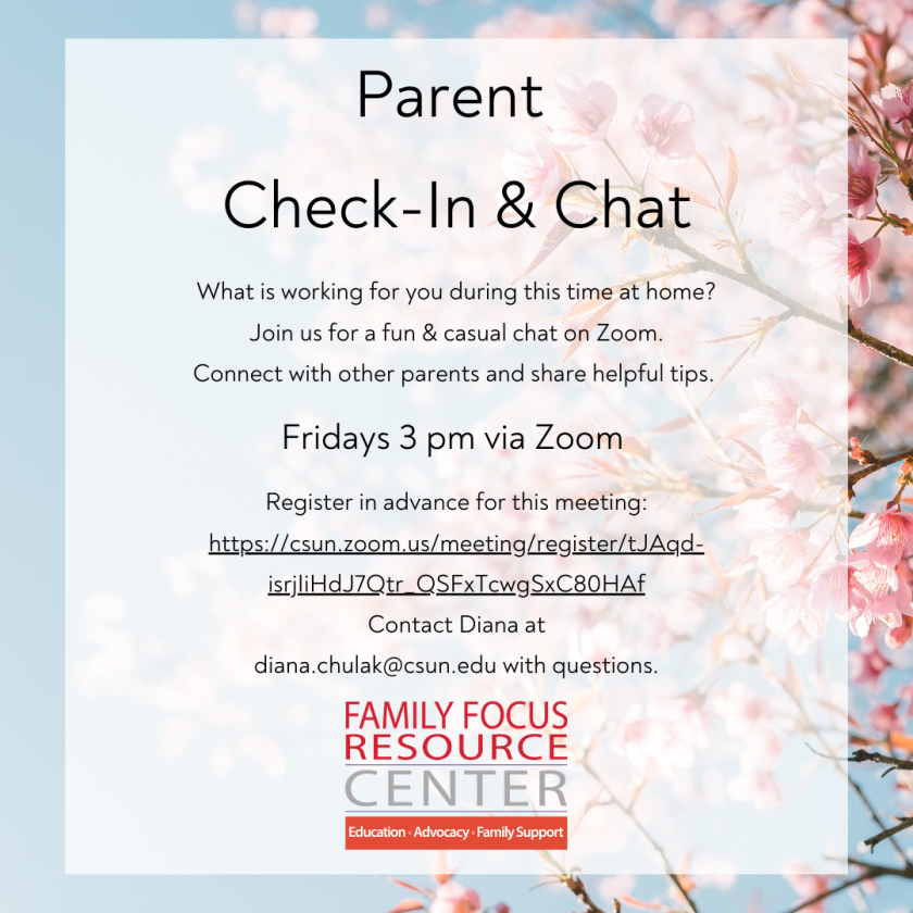 Parent Check In &amp; Chat 