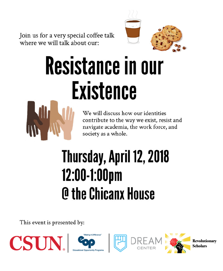 Coffee Talk 6: Resistance in our Existence Flyer