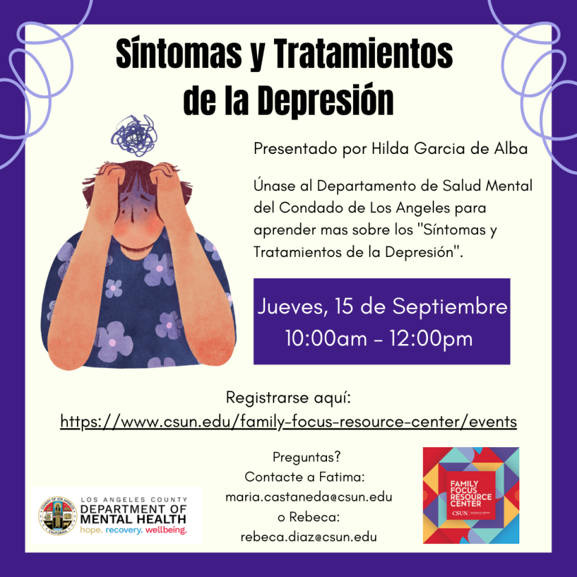 Spanish Symptoms Treatments Depression