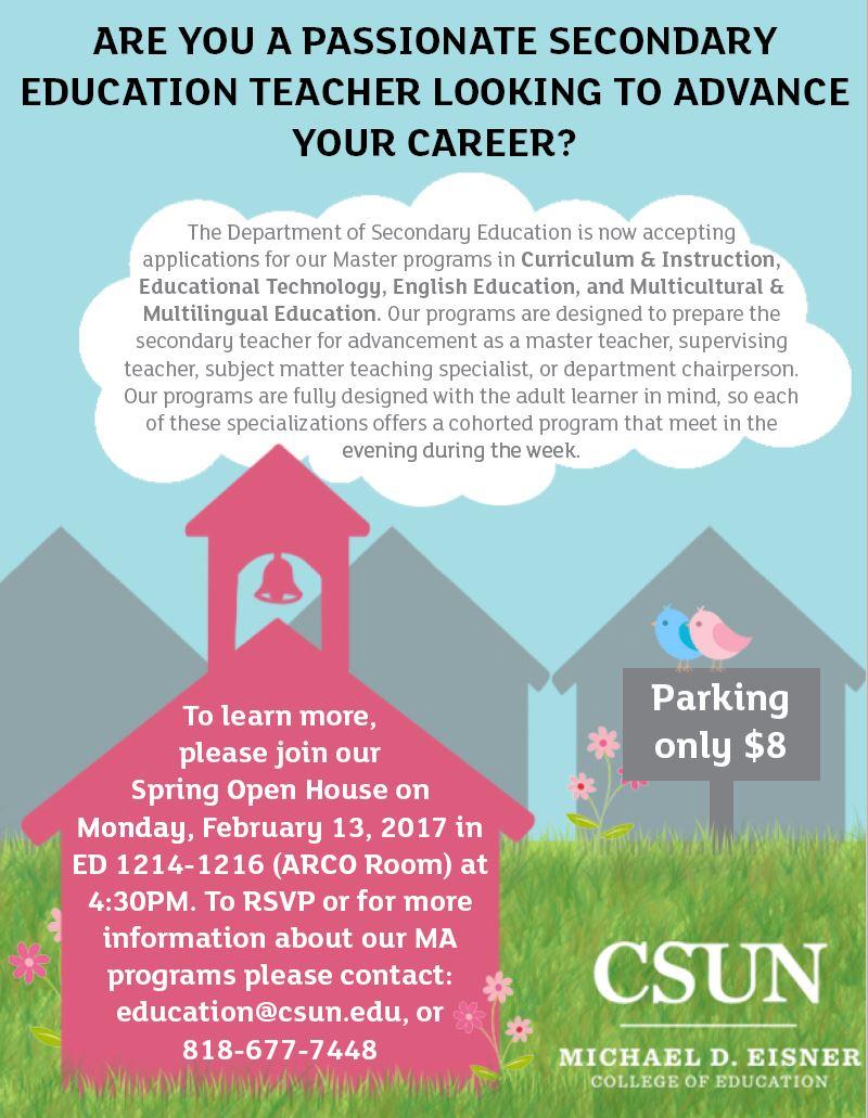 SecEd Open House Sp17