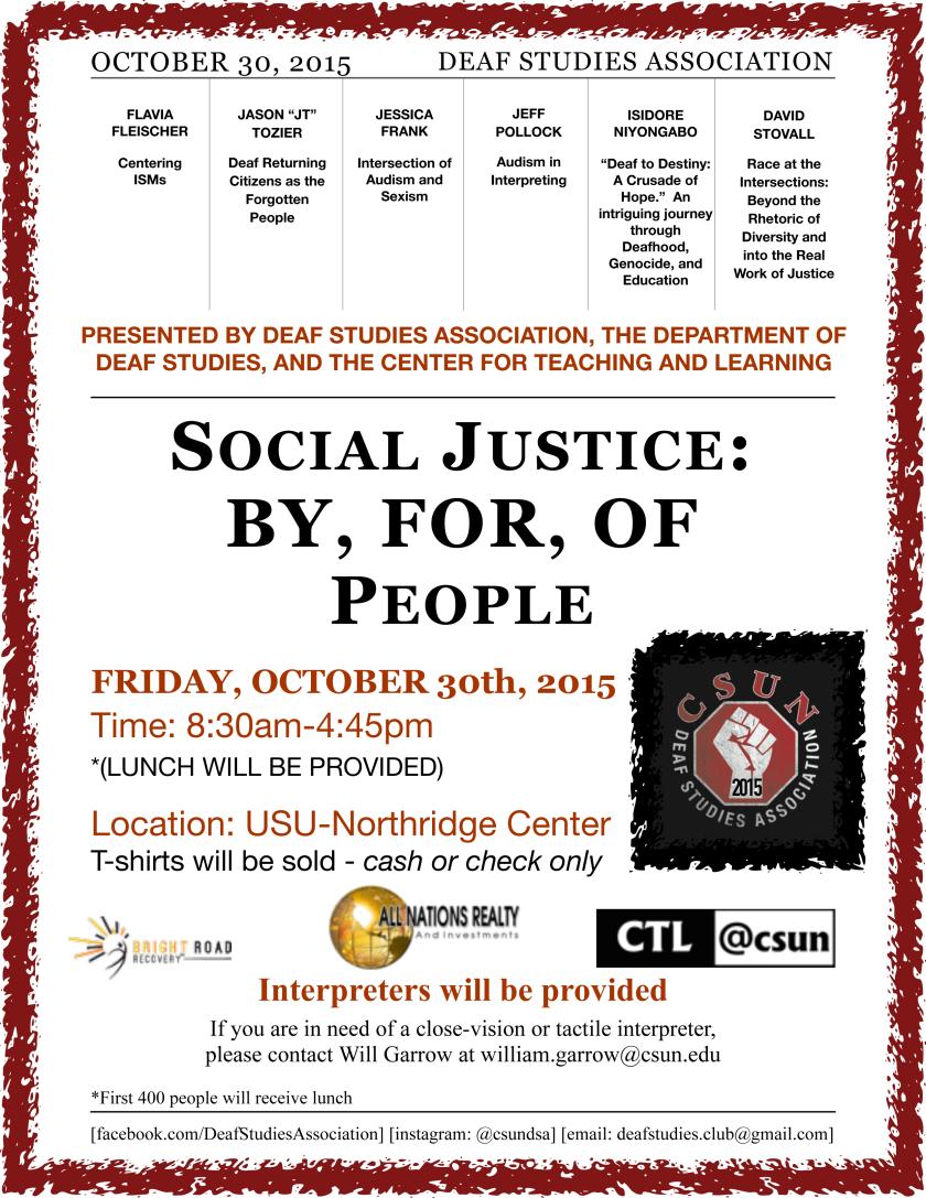 Social Justice Event Flyer