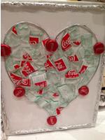 Heart Made of Recycled Coke Bottles