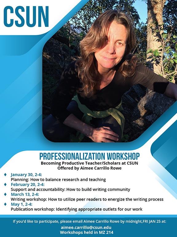 Flyer for Professionalization Workshop