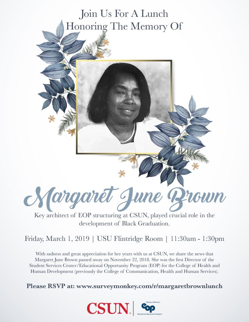 Margaret June Brown Luncheon Invitation
