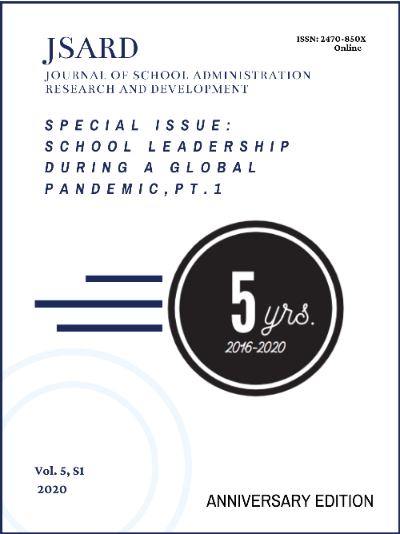 Journal of School Administration Research and Development book cover