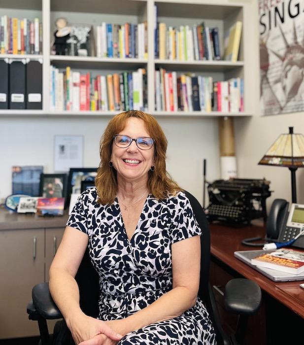 Stephanie Bluestein in her office