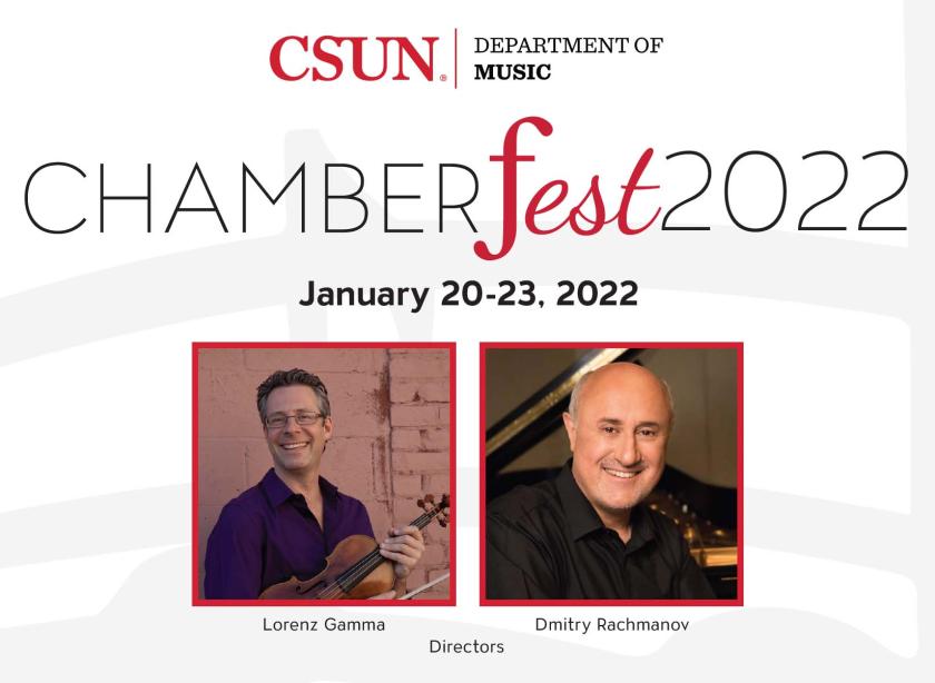 ChamberFest @ CSUN directors Lorenz Gamma and Dmitry Rachmanov