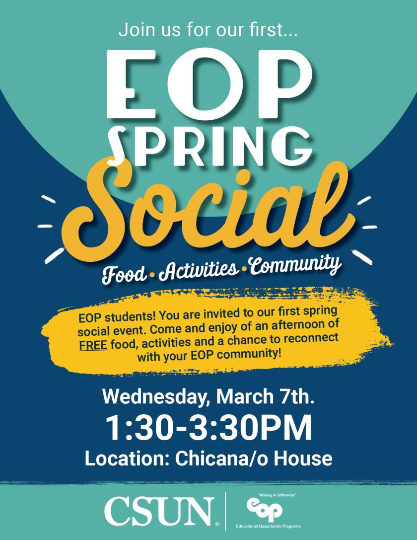 EOP Spring Social 2018 Flyer