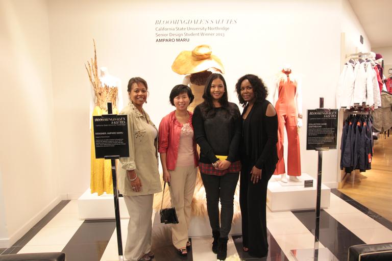 Amparo Maru with FCS faculty Cynthia Williams, Wei Cao and Shirley Warren