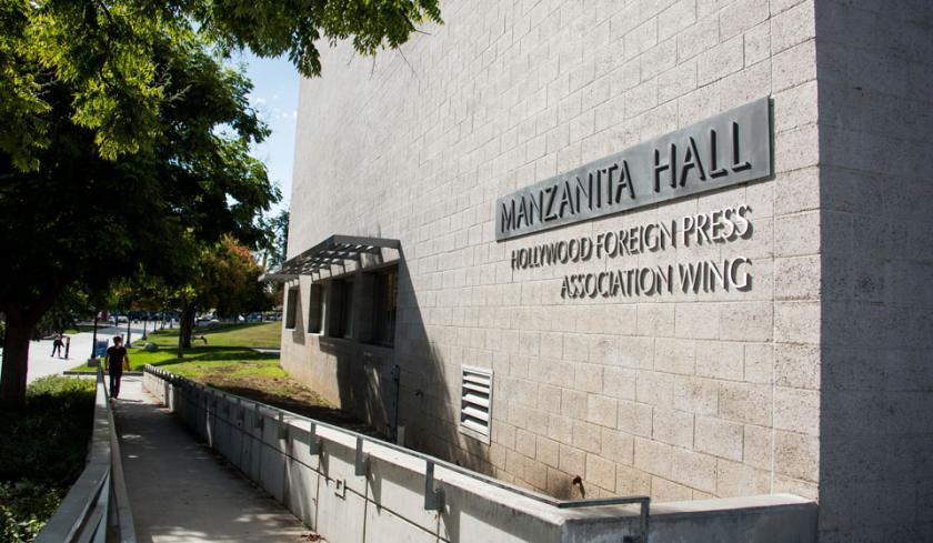 HFPA name on Manzanita Hall