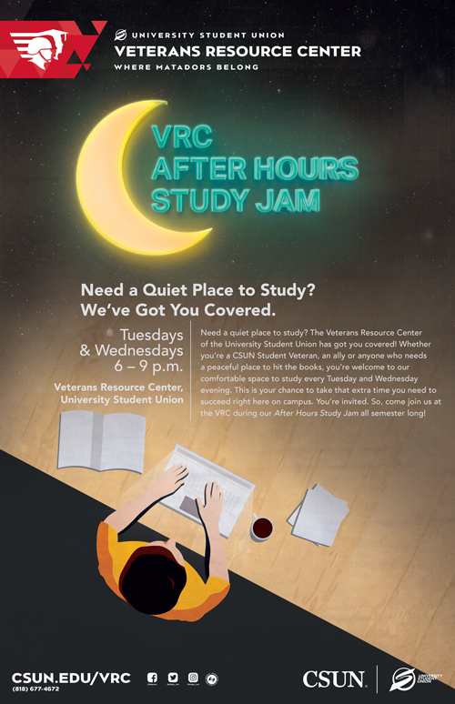VRC After Hours Study Jam poster