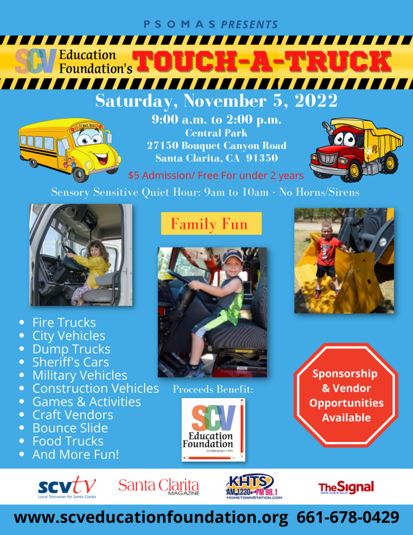 Touch a Truck event flyer