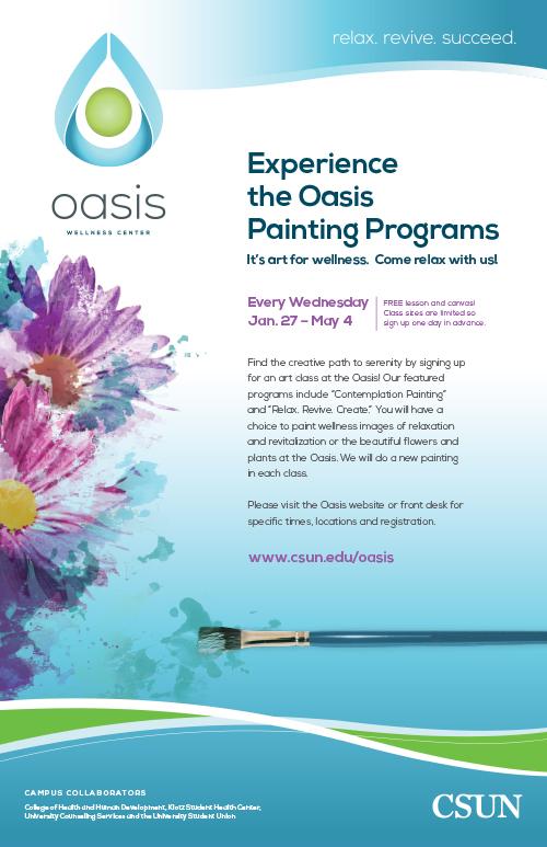 Art Therapy Classes at the Oasis this Spring!