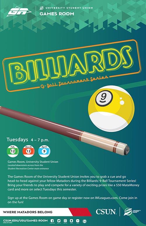 Billiards 9-Ball Tournament Series poster