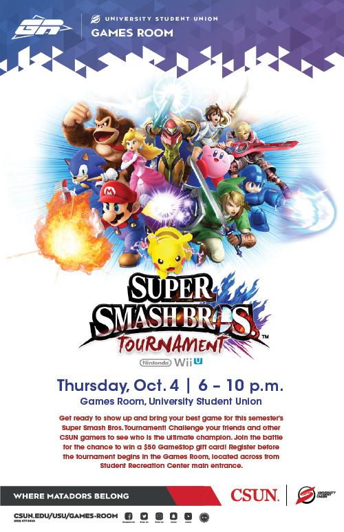 Super Smash Bros. Tournament poster