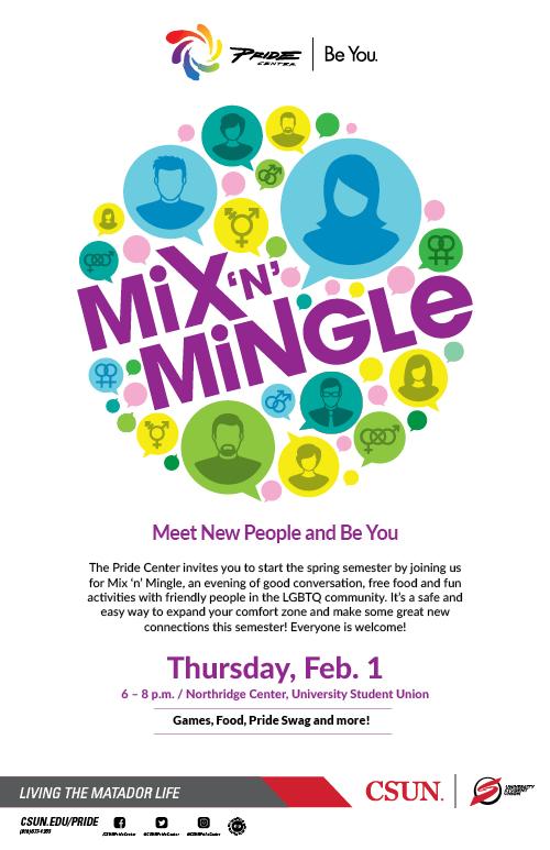 Mix &#039;N&#039; Mingle, Meet New People and Be You | Thursday, February 1 from 6 to 8 p.m. at the Northridge Center, USU