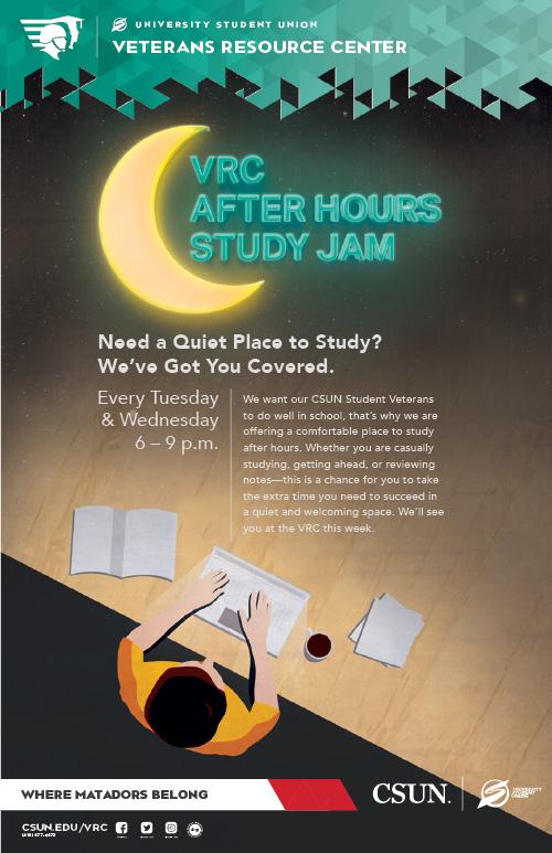 VRC After Hours Study Jam poster