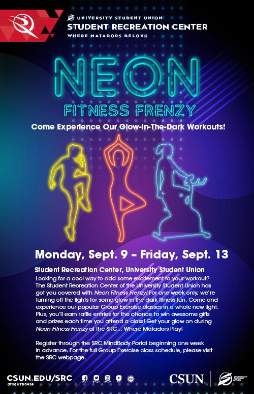 Neon Fitness Frenzy poster