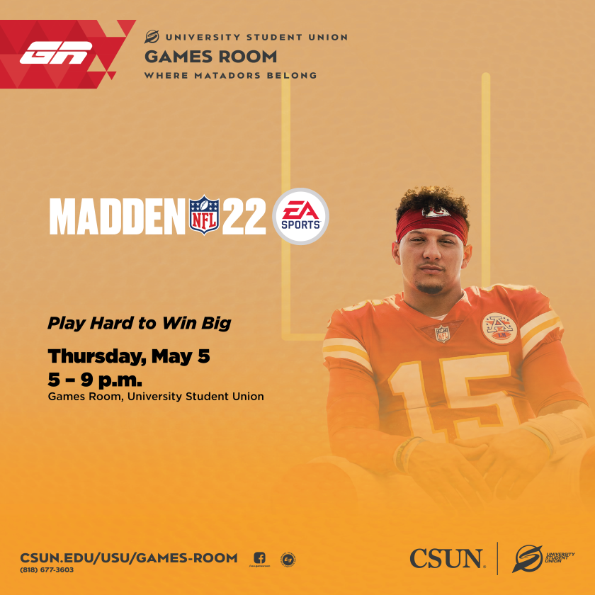 Games Room: Madden 22 Tournament