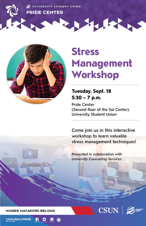 Stress Management Workshop poster