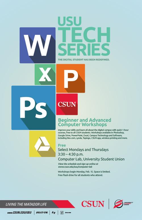 USU Tech Series at the Computer Lab on Select Mondays and Thursdays