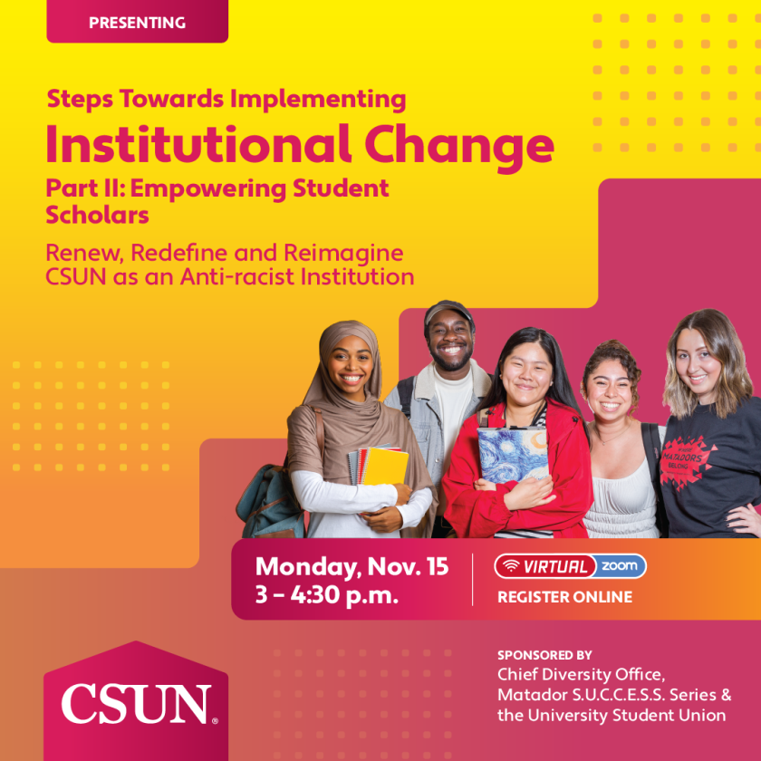 Steps Towards Implementing Institutional Change Part II: Empowering Student Scholars