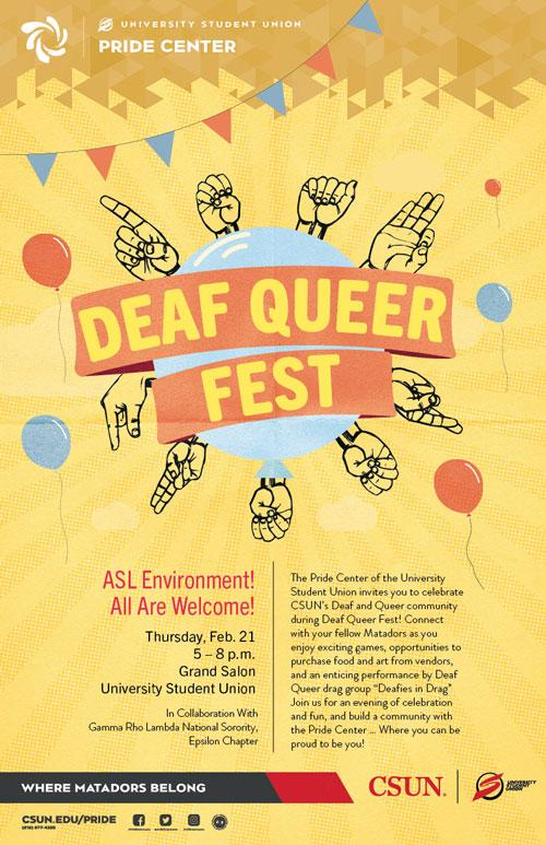 Deaf Queer Fest poster