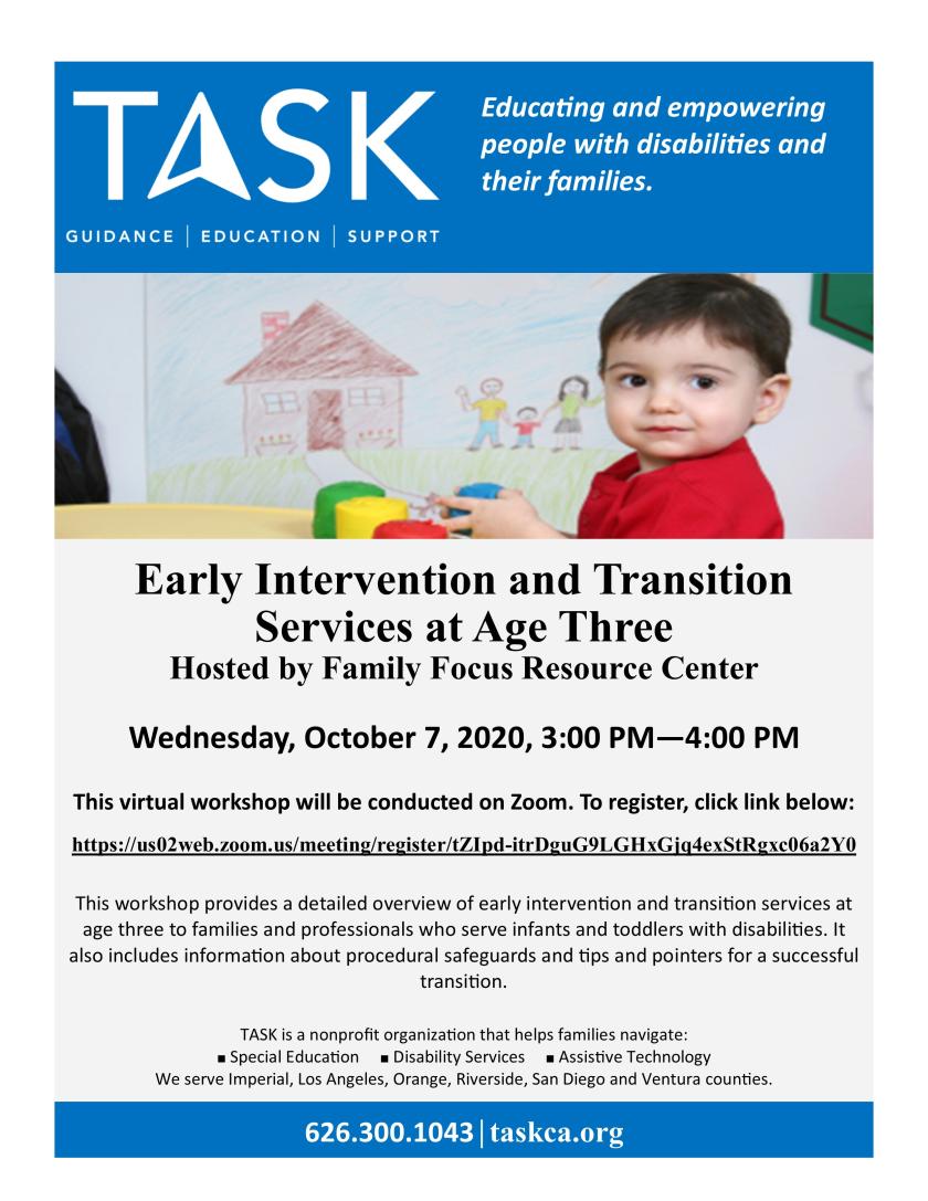 early intervention transition english