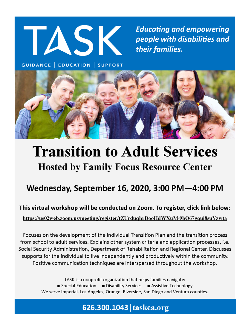 transition to adult services webinar