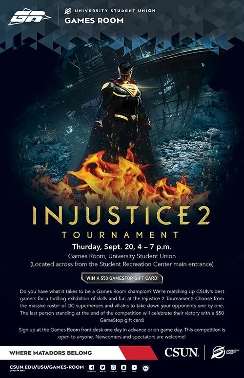Injustice 2 Tournament poster