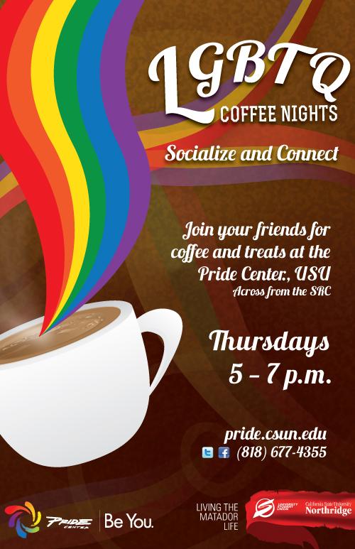 LGBTQ Coffee Nights every Thursday at the Pride Center